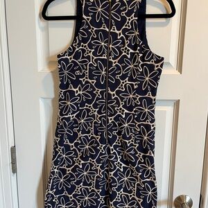 Navy and gold Lilly Pulitzer mini dress, size 4